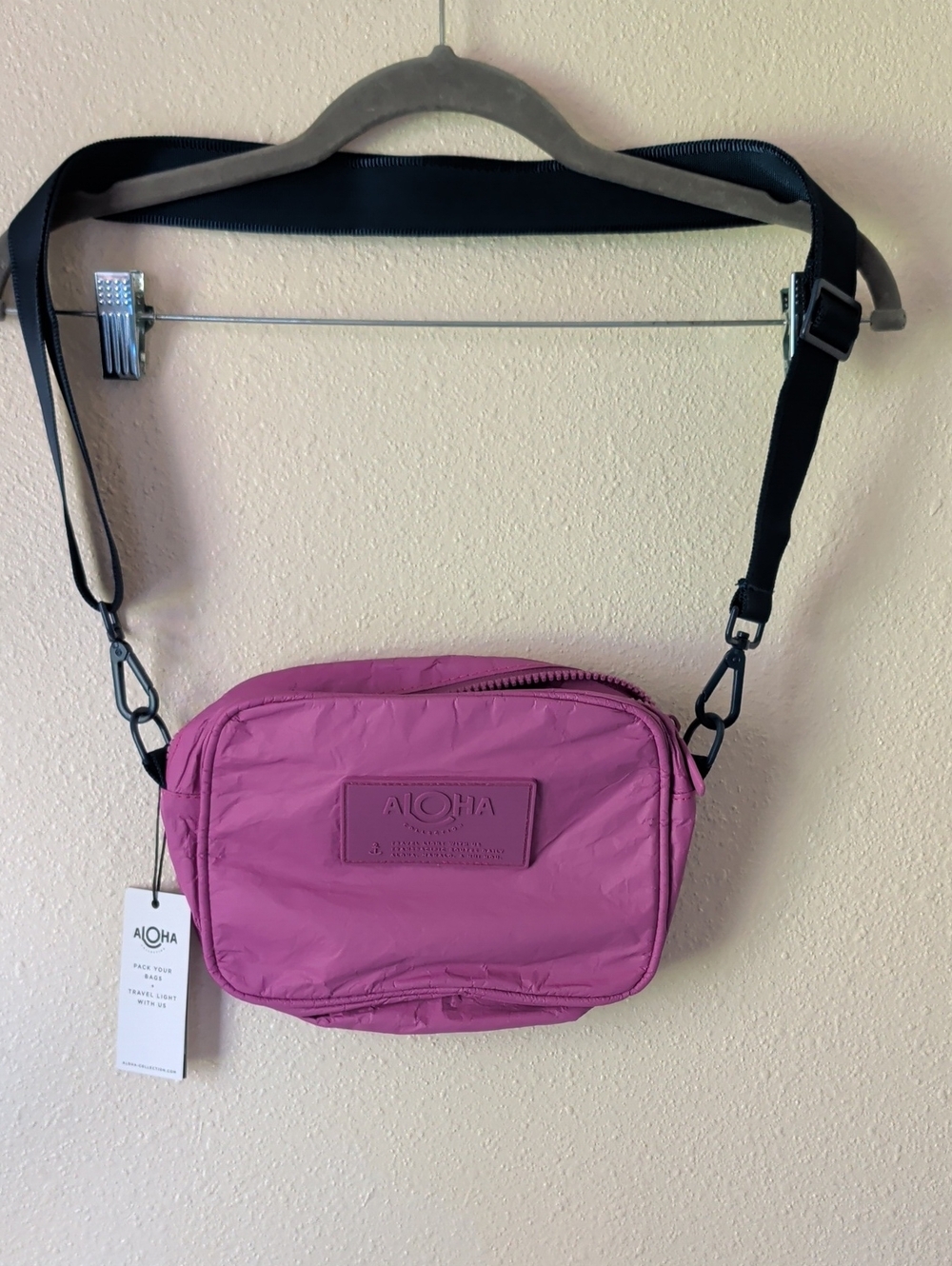 Aloha Collection Le Tour Crossbody Bag In Orchid (NWT)